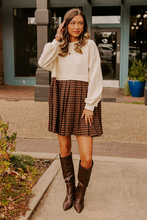 Pumpkin Patch Pretty Plaid Mini Dress   