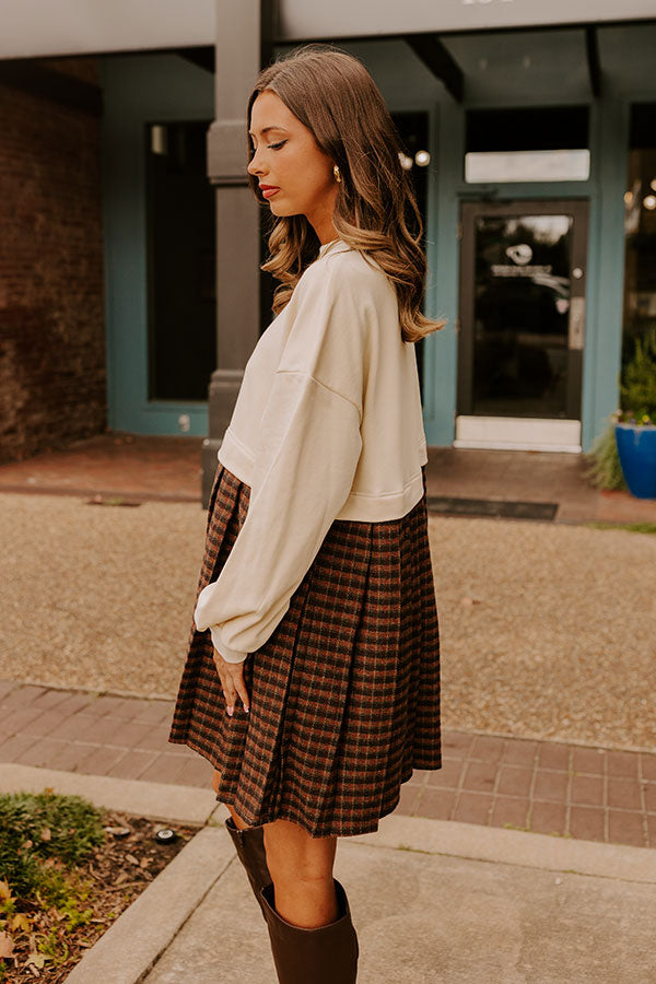 Pumpkin Patch Pretty Plaid Mini Dress   