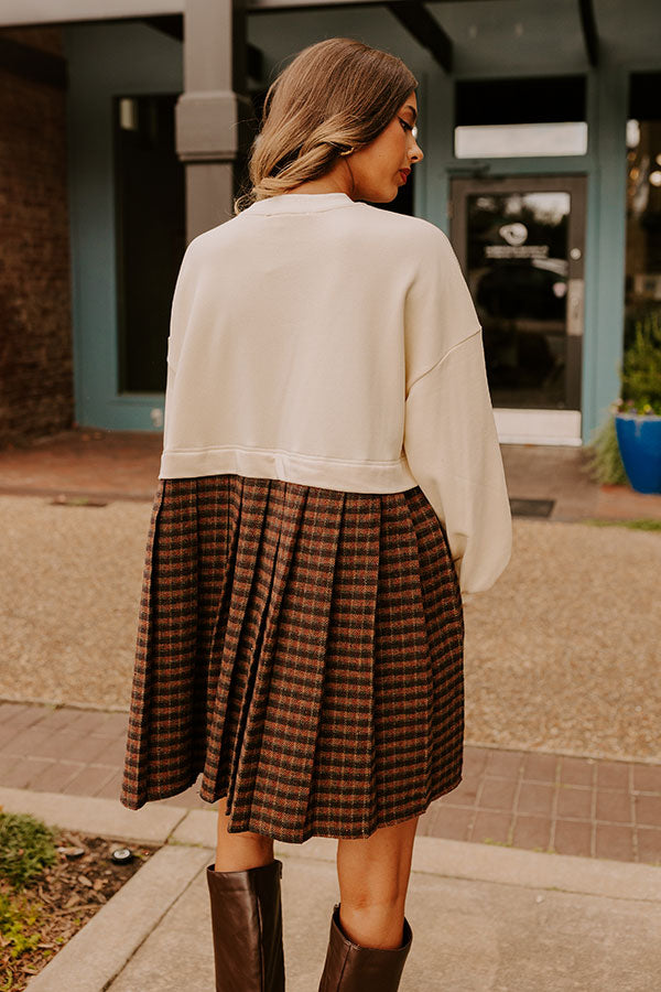 Pumpkin Patch Pretty Plaid Mini Dress