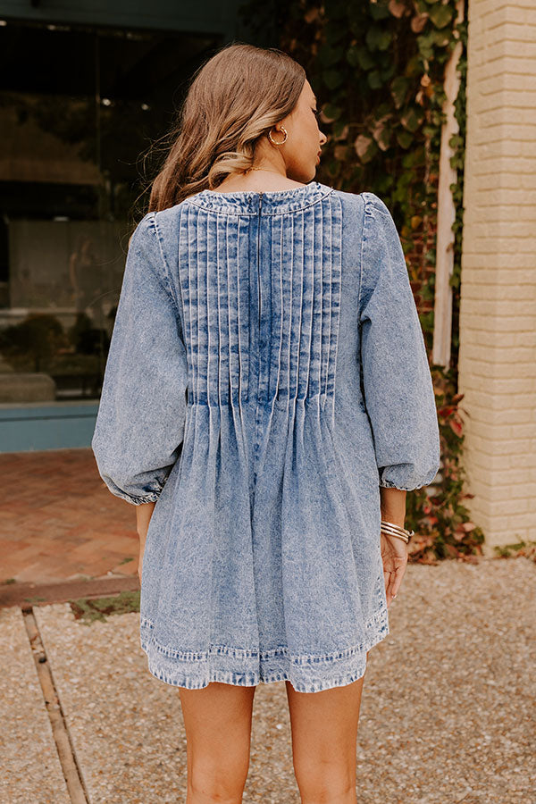 Big City Chic Denim Romper in Medium Wash