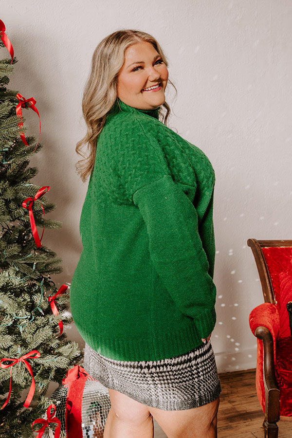 Evergreen Dreams Knit Sweater Curves