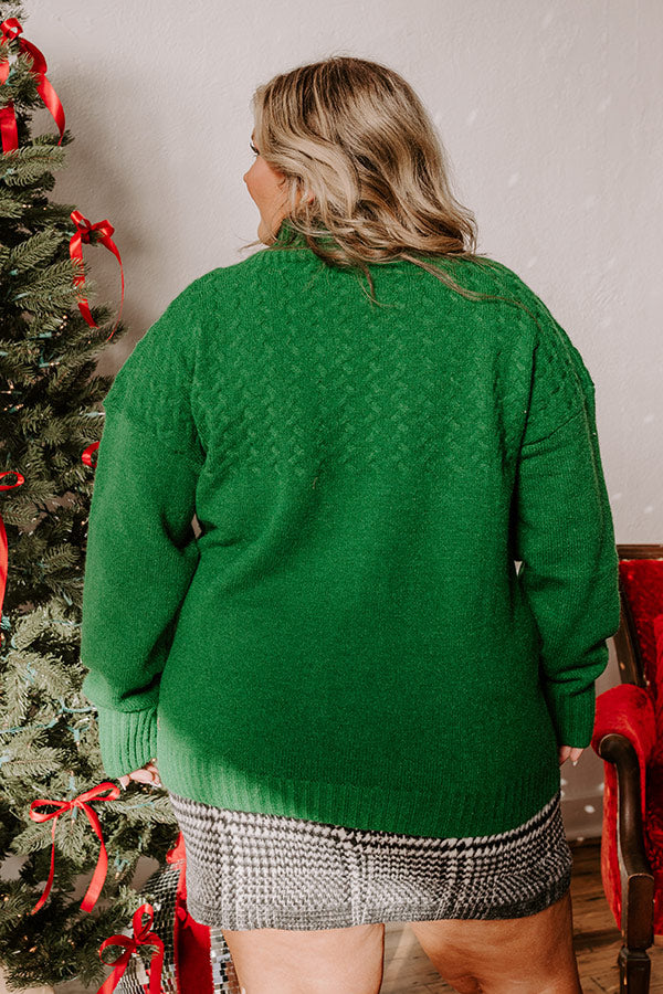 Evergreen Dreams Knit Sweater Curves