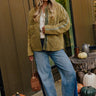 Cozy Moment Corduroy Jacket in Sage Image - 1