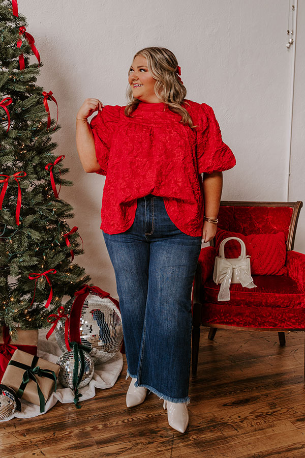 Holiday Happiness Jacquard Top Curves