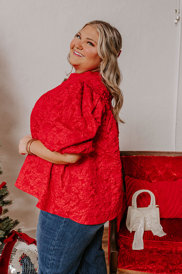 Holiday Happiness Jacquard Top Curves