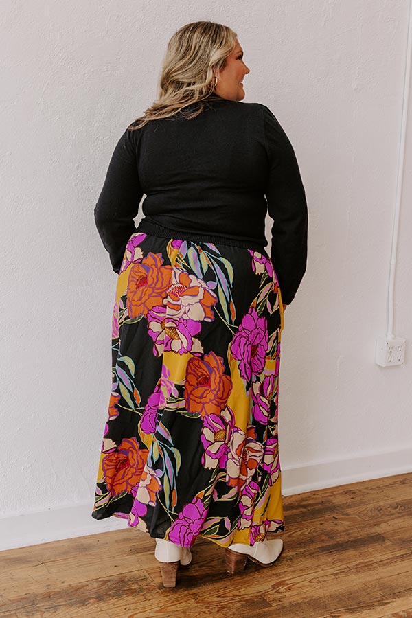 Novel Romance Floral Maxi Dress Curves