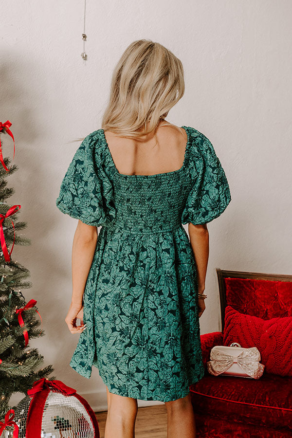 hunter green holiday dress Sail to Sable Katelyn Dress