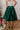 The Belle High Waist Midi Skirt in Hunter Green