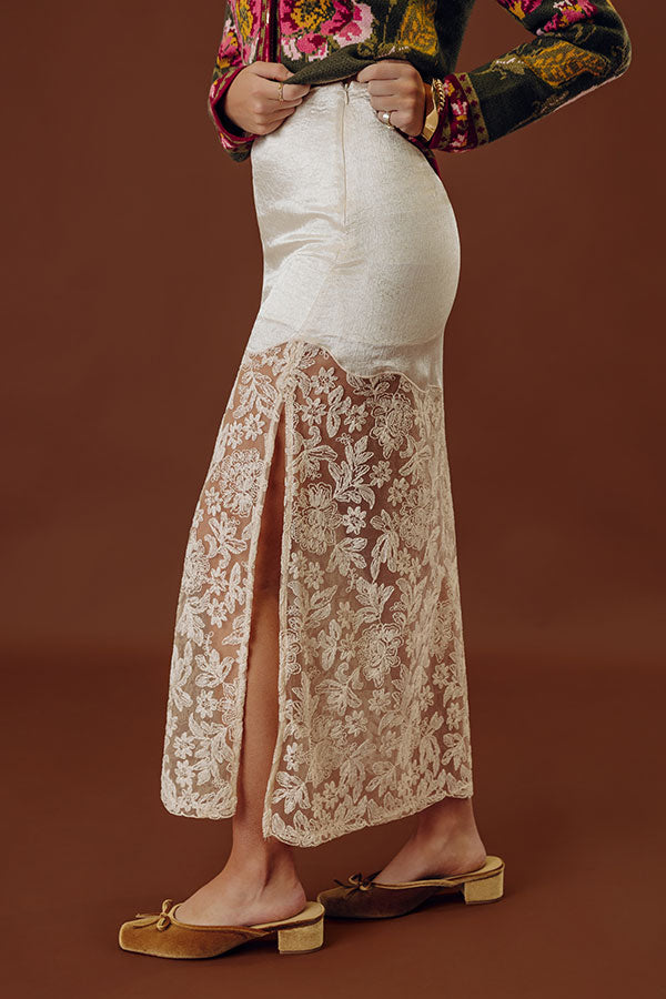 Boho Love High Waist Lace Skirt Image - 2