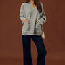 Maine Mornings Wool-Blend Sweater in Grey Image - 1