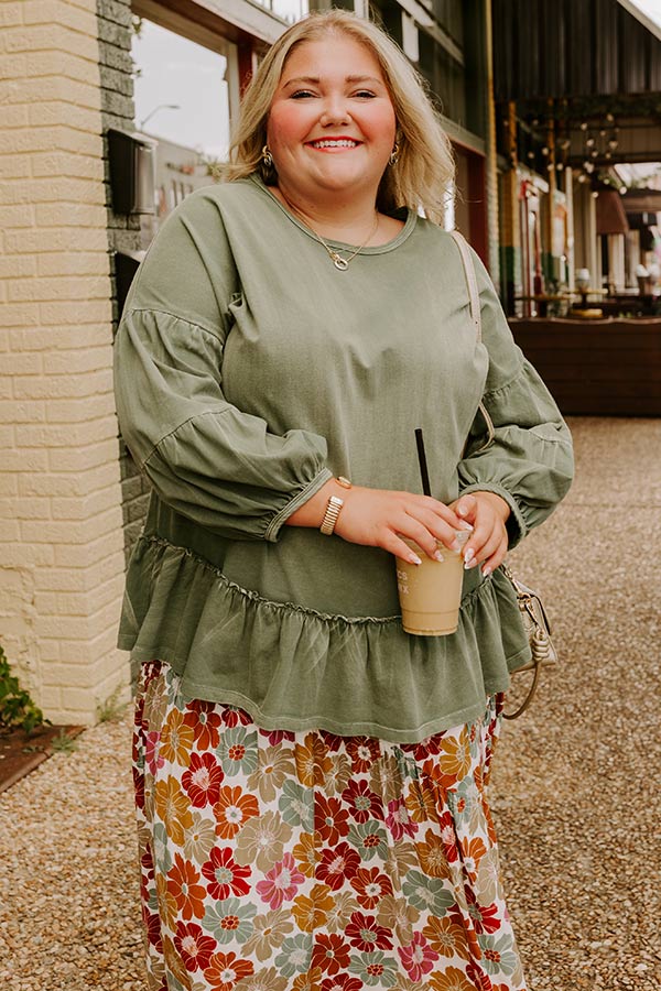 Romance Novel Vintage Wash Top Curves