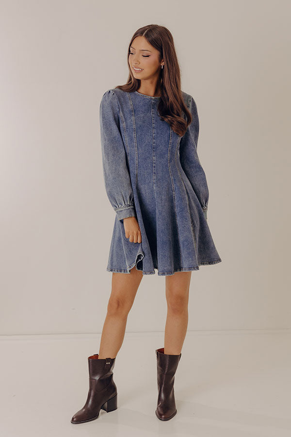 Denim Dreams Mini Dress Image - 2