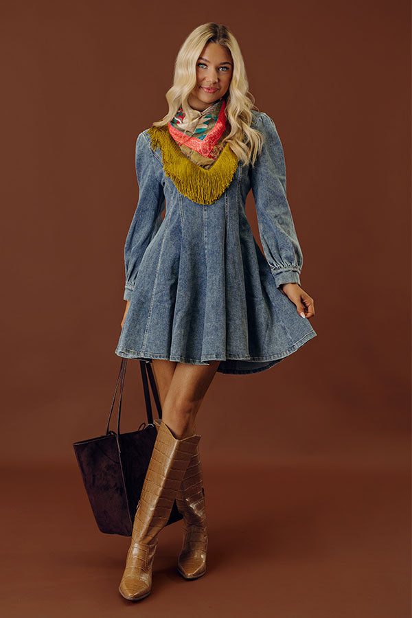 Denim Dreams Mini Dress Image - 1