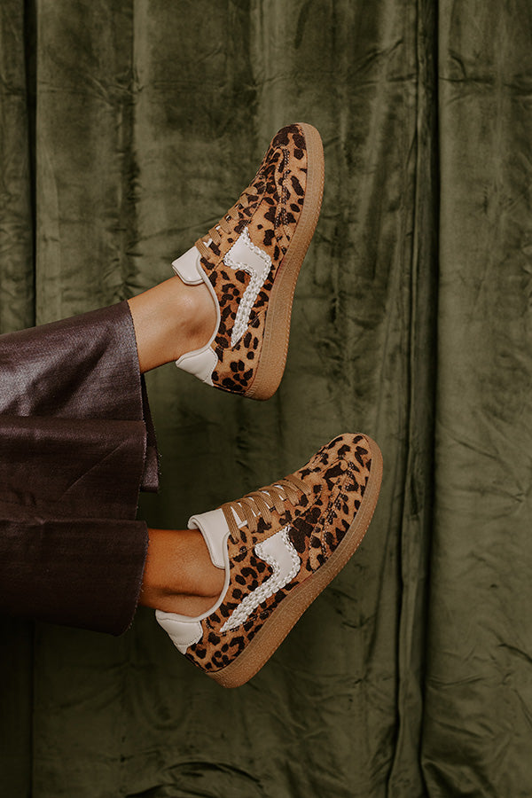 The Miley Leopard Sneaker in Brown