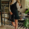 Cool Weather Crush Knit Mini Dress in Black Image - 1