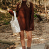 Cozy Couture Knit Sweater in Chocolate Image - 1
