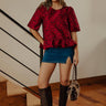 Rose Garden Romance Jacquard Top Image - 1