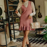 Cool Weather Crush Knit Mini Dress in Blush Image - 1