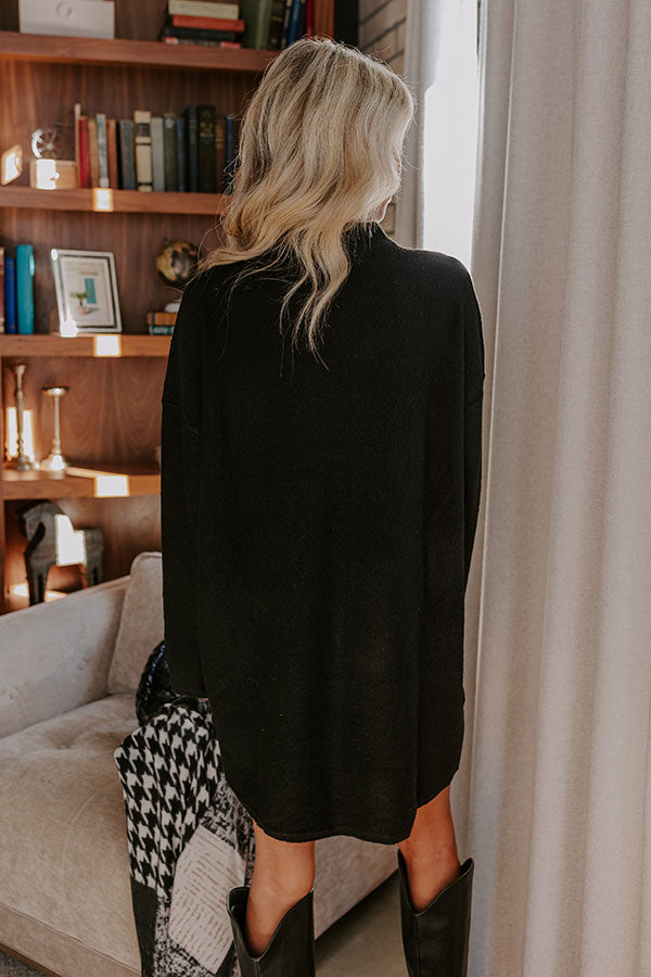 Cozy Couture Knit Sweater in Black