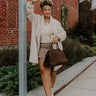 Warm Fuzzy Feeling Faux Fur Coat in Oatmeal Curves Image - 1