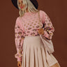 Vail Views Pearl Embellished Knit Sweater in Pink Image - 1