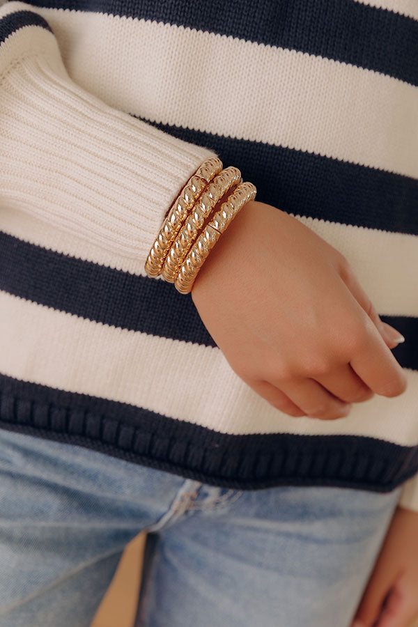 Classy And Chic Cuff Bracelet Set