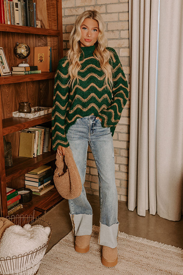 Hot Cider Sippin Pointelle Knit Sweater