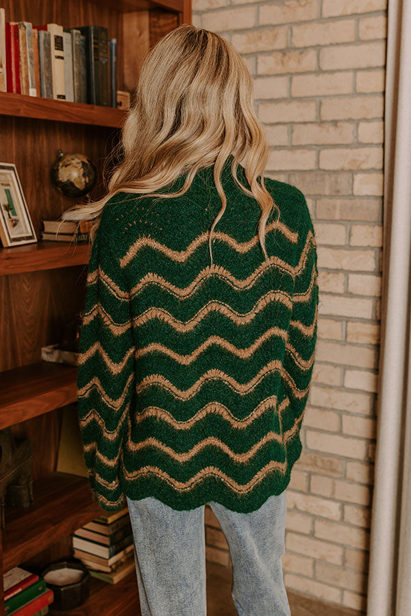 Hot Cider Sippin Pointelle Knit Sweater