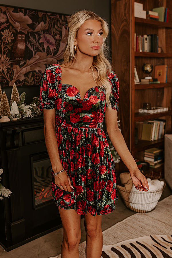 The Final Rose Velvet Mini Dress