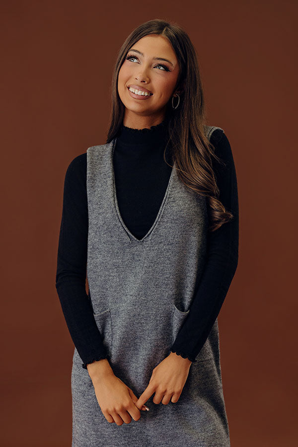 NYC Chic Knit Top in Black Image - 1