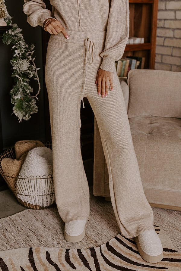 Cozy A La Mode High Waist Knit Pants