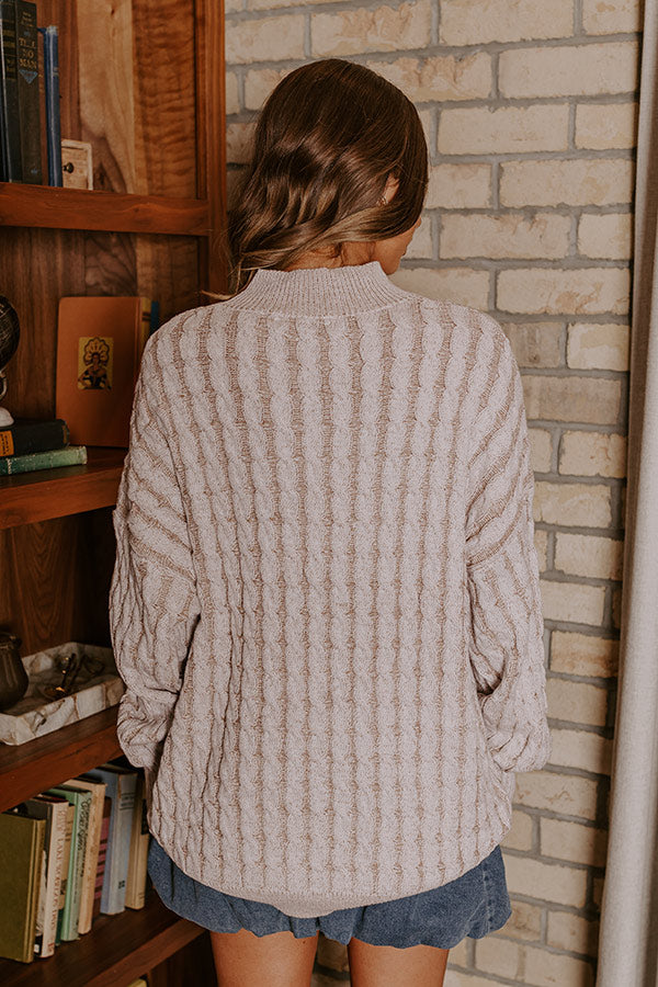 Cozy Moment Cable Knit Sweater