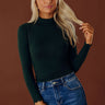 NYC Chic Knit Top in Hunter Green Image - 1