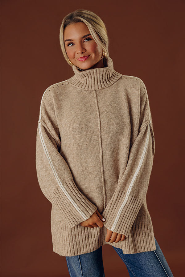 Chai Latte Cuddles Knit Sweater Image - 2