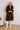 Gala Nights Faux Fur Coat In Chestnut