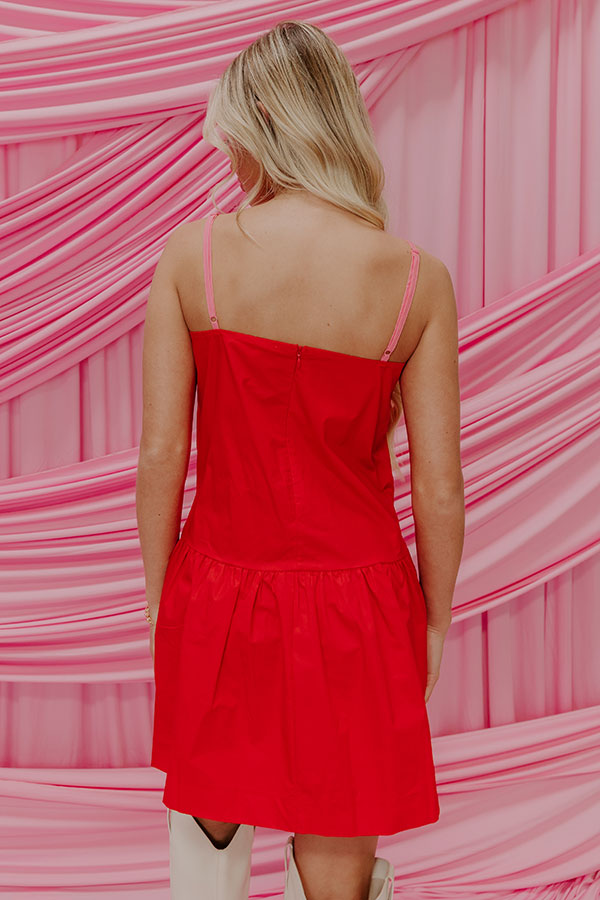 Love Potion Mini Dress in Red