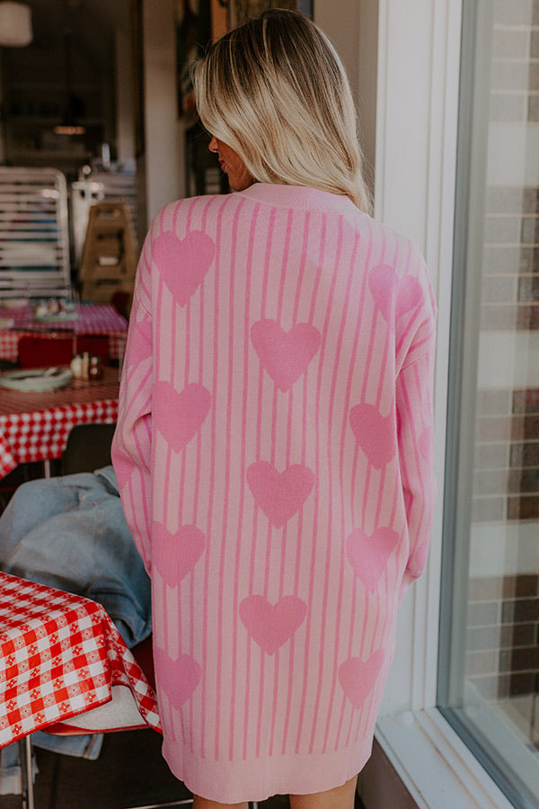 Full Of Love Knit Sweater Dress M / light-pink Full Of Love Knit Sweater Dress M / light-pink