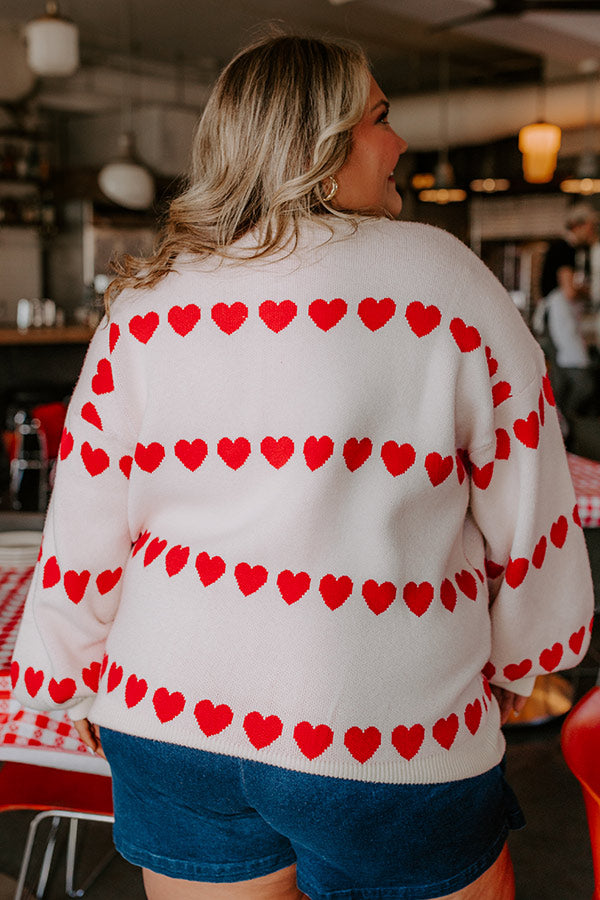 Happy Hearts Knit Sweater Curves