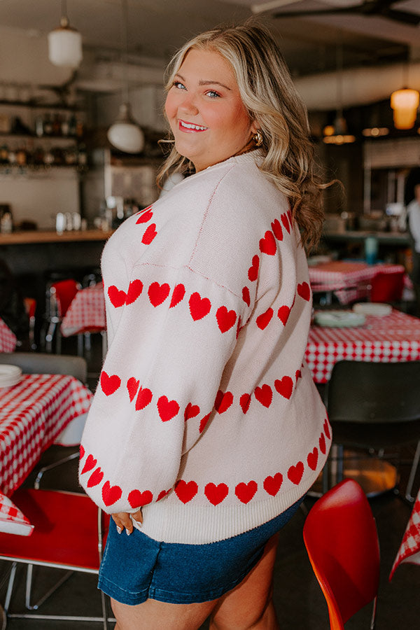 Happy Hearts Knit Sweater Curves