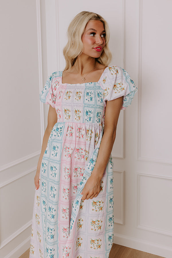 Countryside Charm Floral Maxi Dress