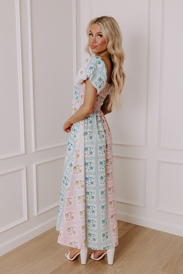 Countryside Charm Floral Maxi Dress