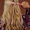 Darling Smile Bow Hair Clip in Pink Image - 1
