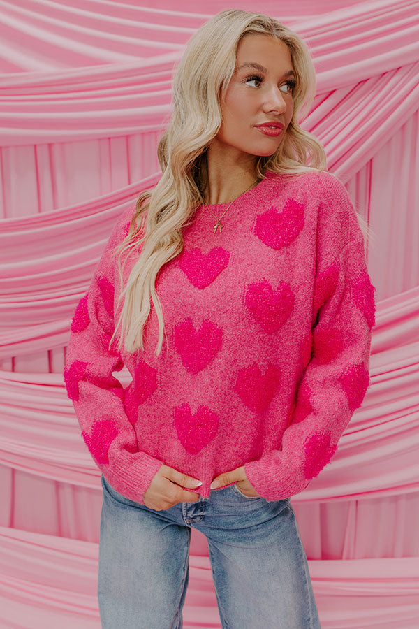 Bold Hearted Knit Sweater