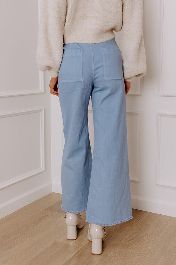 The Chloe Midrise Wide Leg Jean in Blue