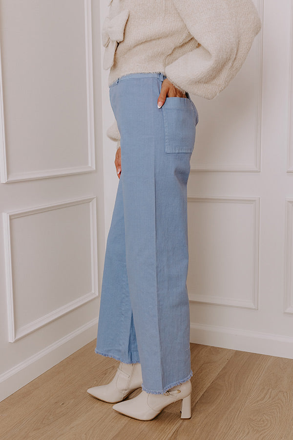 The Chloe Midrise Wide Leg Jean in Blue