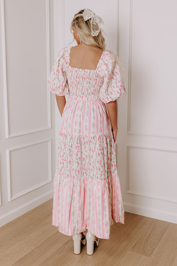 Graceful Appearance Floral Maxi Dress