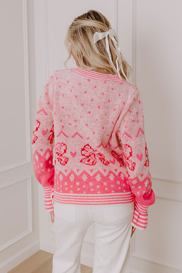 Coquette Charm Knit Sweater