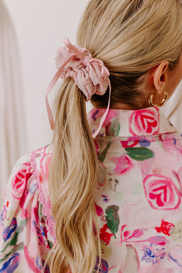Chic Mindset Scrunchie in Pink