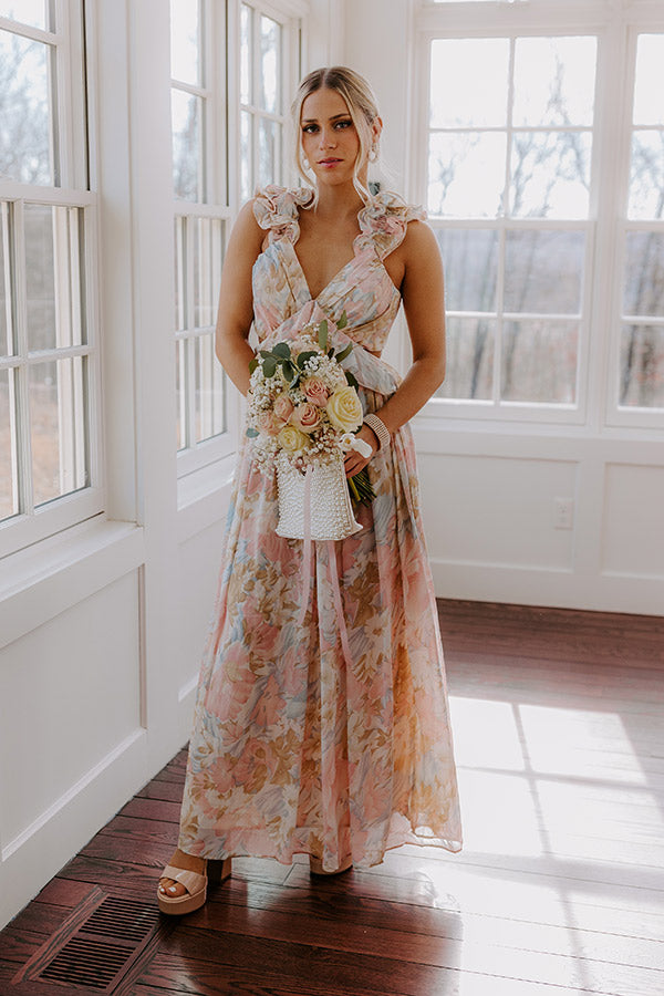 Dreamy Haze Floral Maxi Dress