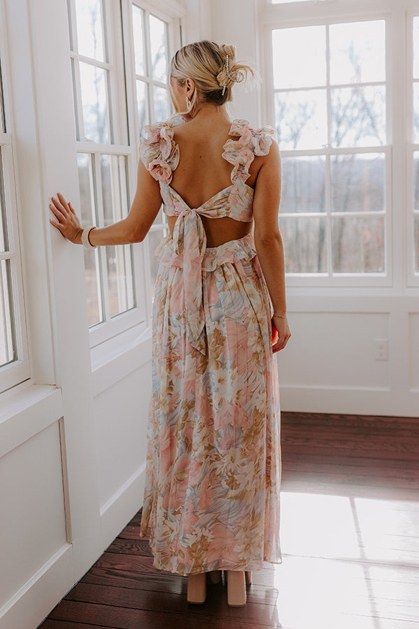 Dreamy Haze Floral Maxi Dress